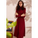 Hig Round Neck Slim Waist Sweep Dress