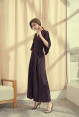 Chambray High Waist Straight Chemise Jumpsuit