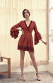 V Neck High Waist Rayon Jumpsuit