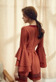 V Neck High Waist Rayon Jumpsuit